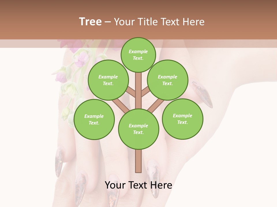 White Clean Flower PowerPoint Template