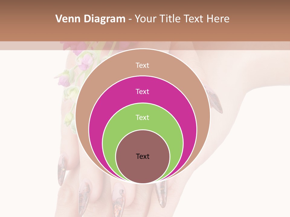 White Clean Flower PowerPoint Template