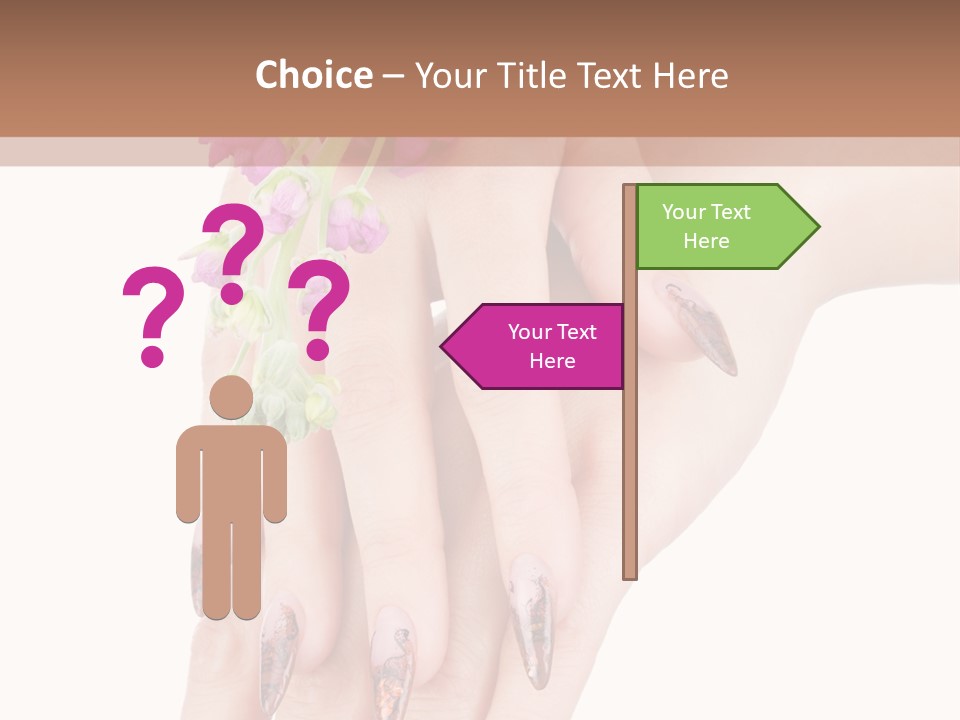 White Clean Flower PowerPoint Template