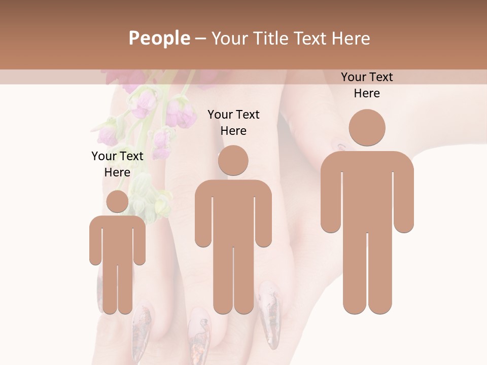 White Clean Flower PowerPoint Template