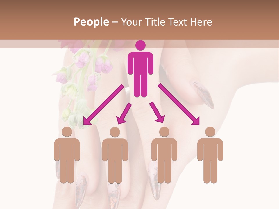 White Clean Flower PowerPoint Template