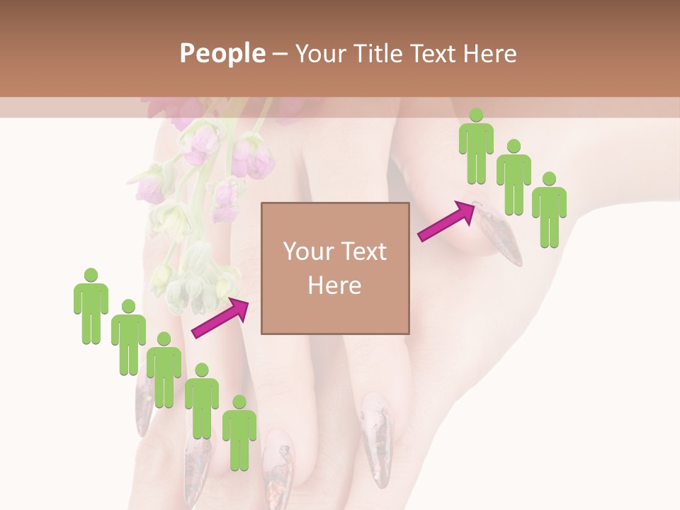 White Clean Flower PowerPoint Template