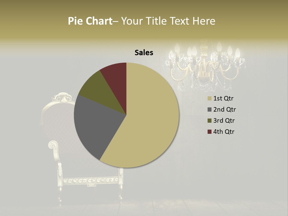 Stylish Pattern Gold PowerPoint Template