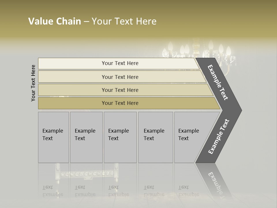 Stylish Pattern Gold PowerPoint Template
