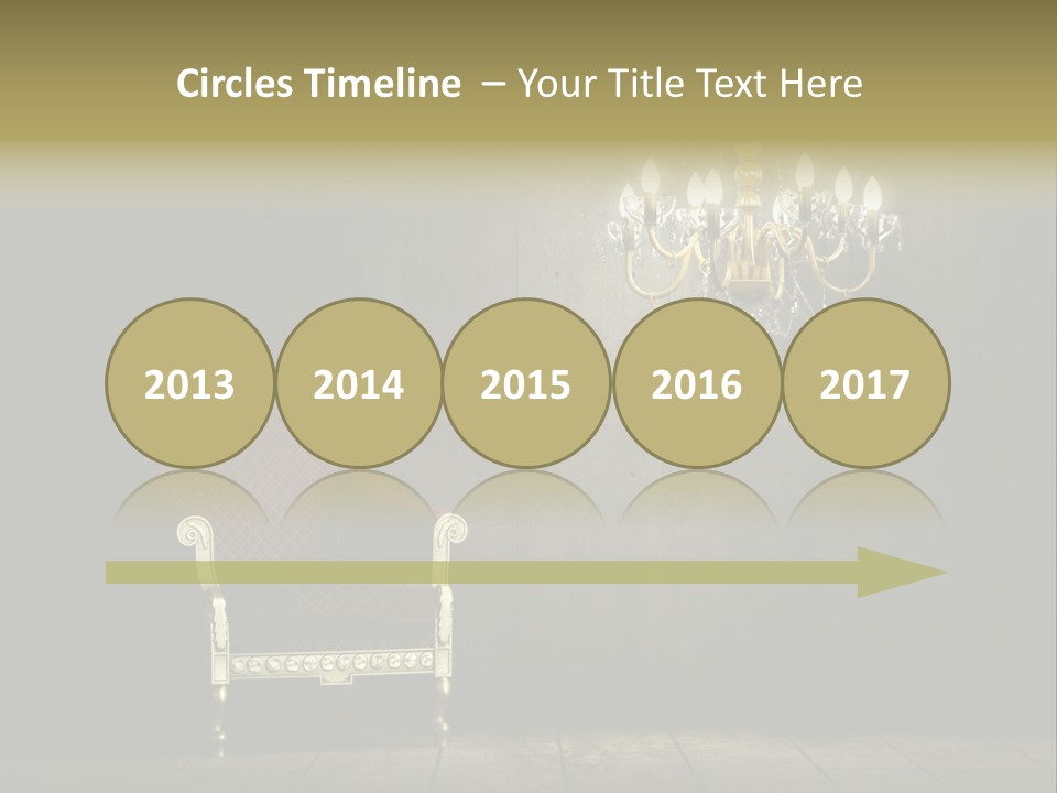 Stylish Pattern Gold PowerPoint Template