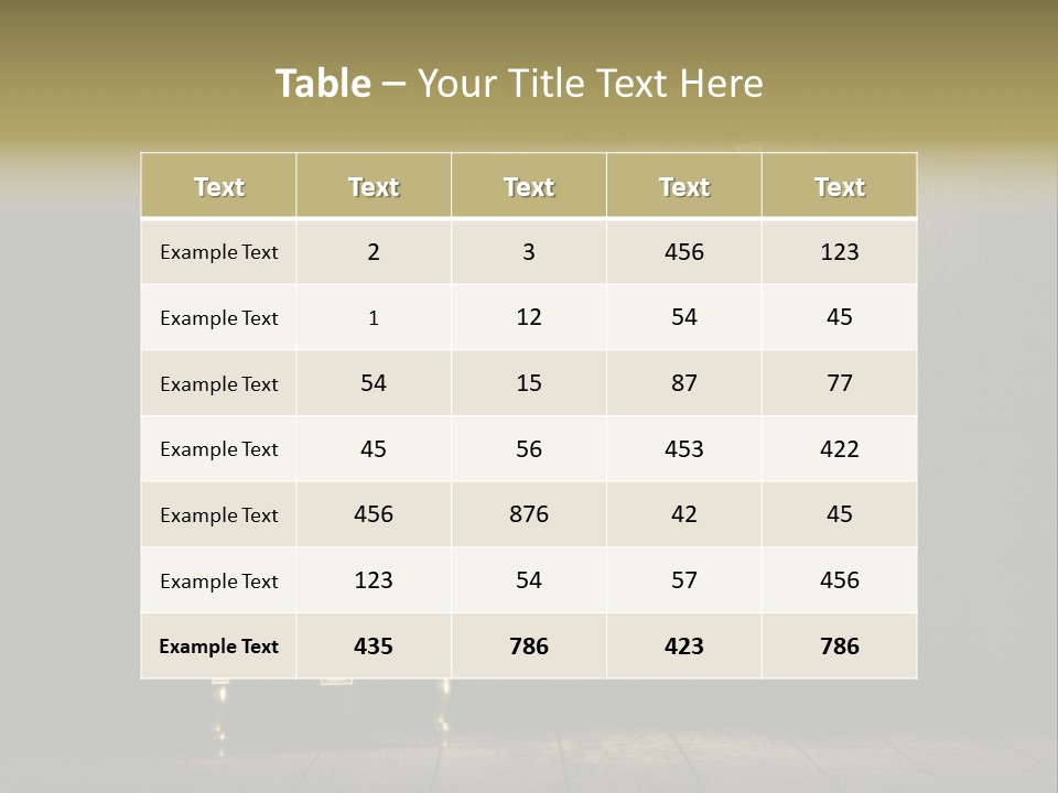 Stylish Pattern Gold PowerPoint Template