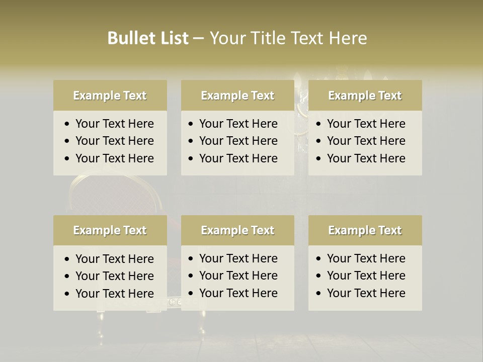 Stylish Pattern Gold PowerPoint Template