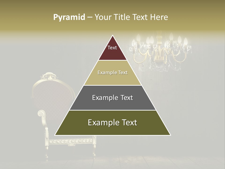 Stylish Pattern Gold PowerPoint Template