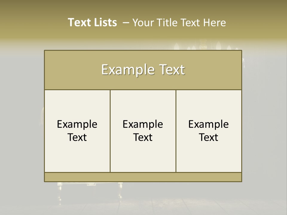 Stylish Pattern Gold PowerPoint Template