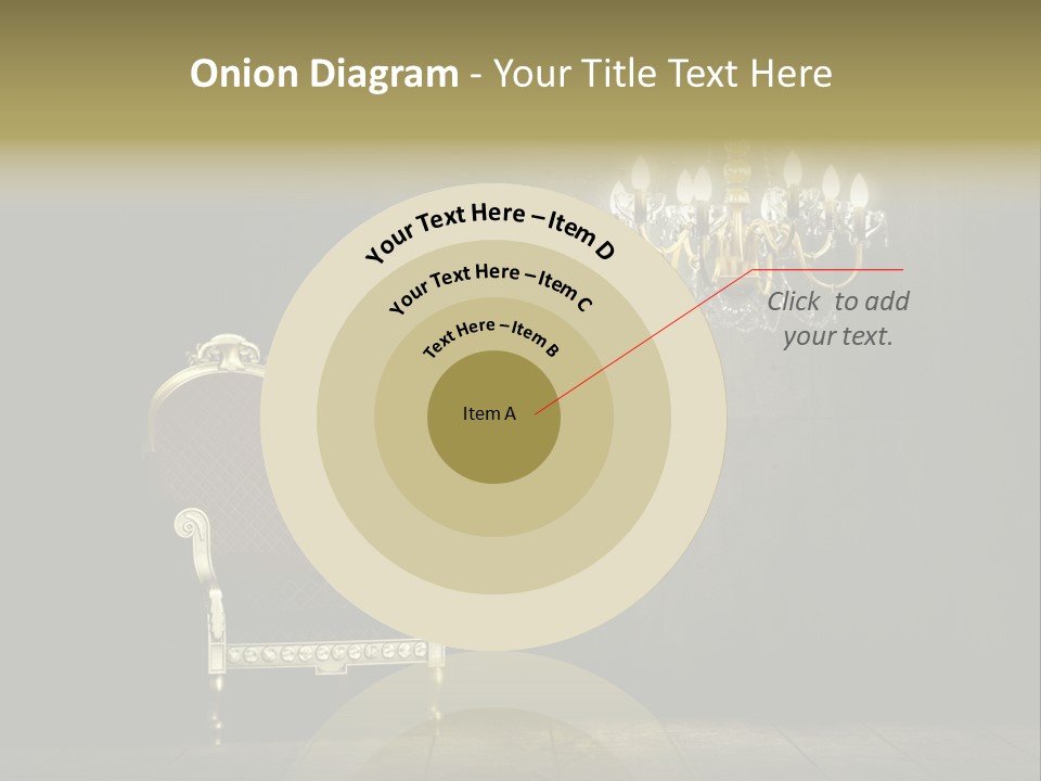 Stylish Pattern Gold PowerPoint Template