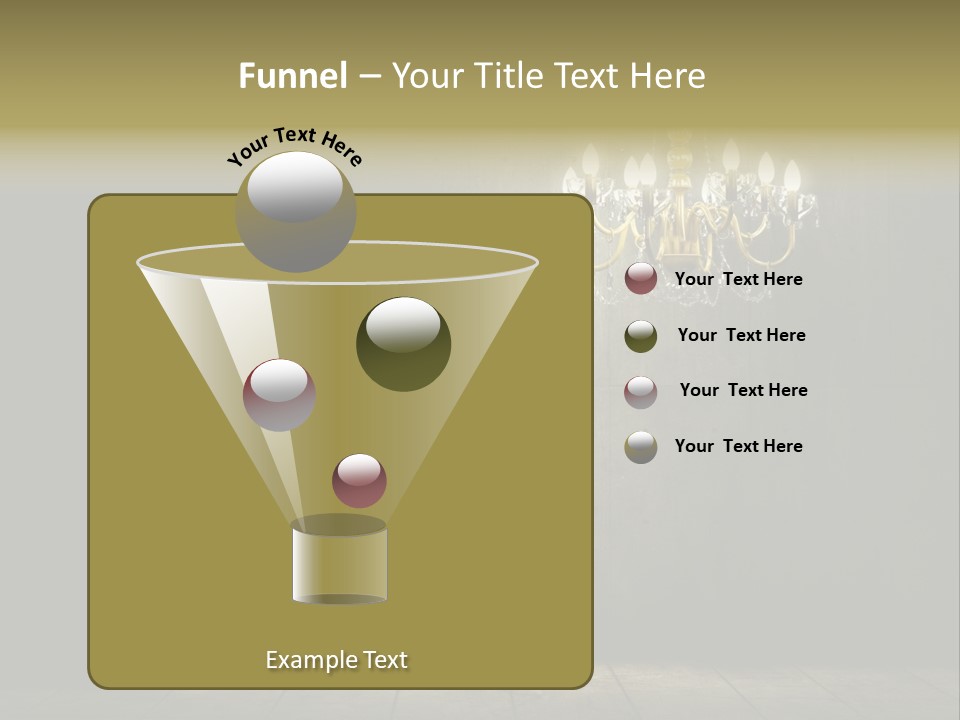 Stylish Pattern Gold PowerPoint Template