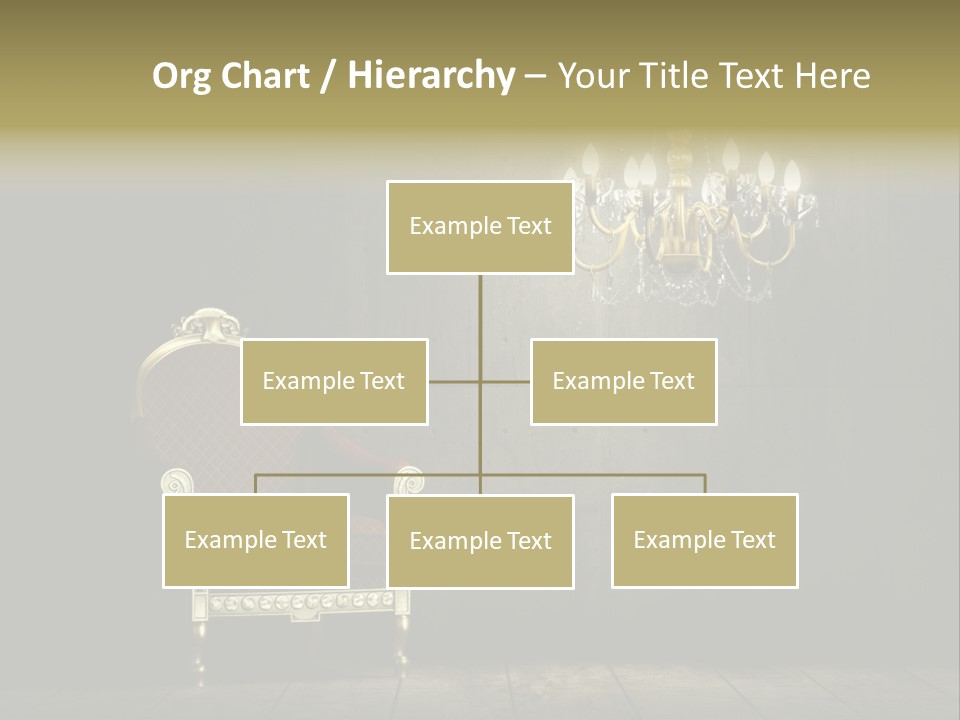 Stylish Pattern Gold PowerPoint Template