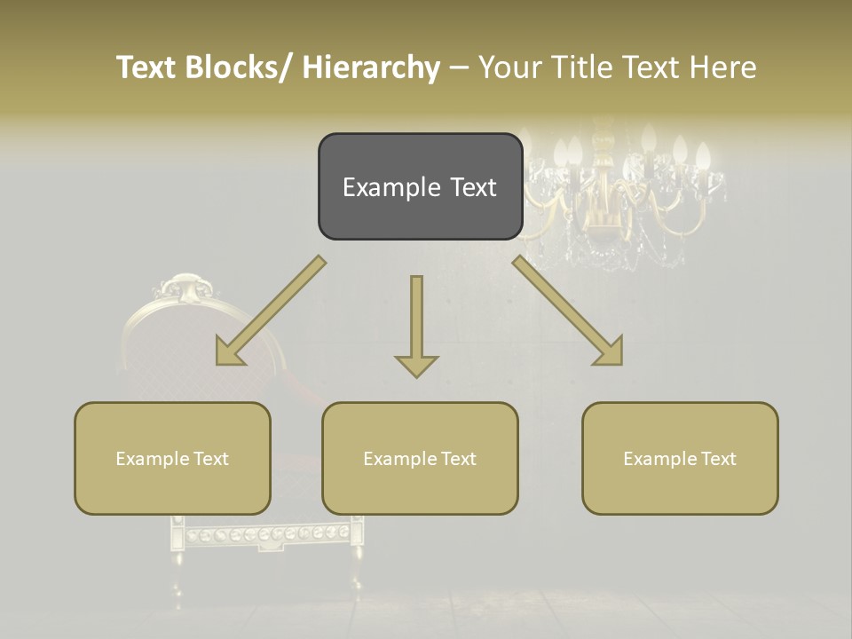 Stylish Pattern Gold PowerPoint Template