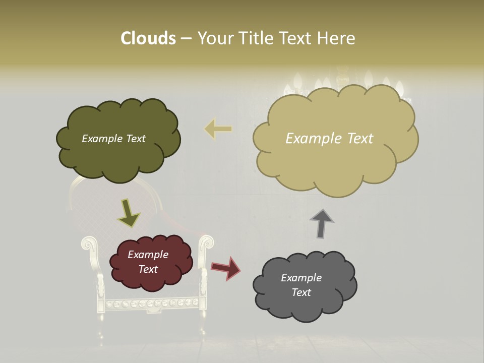 Stylish Pattern Gold PowerPoint Template