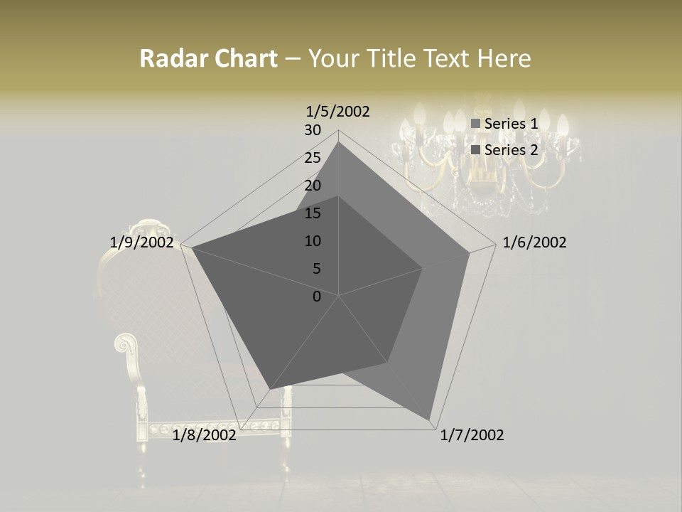 Stylish Pattern Gold PowerPoint Template