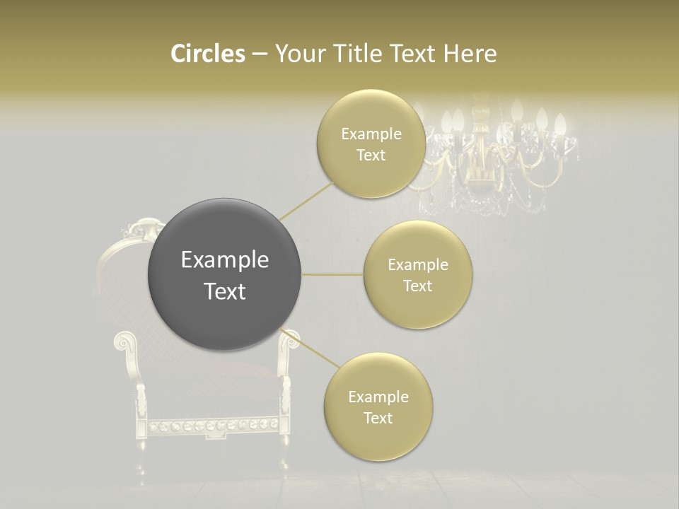 Stylish Pattern Gold PowerPoint Template