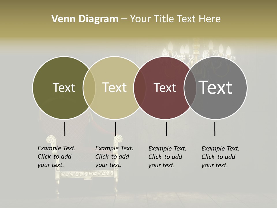 Stylish Pattern Gold PowerPoint Template