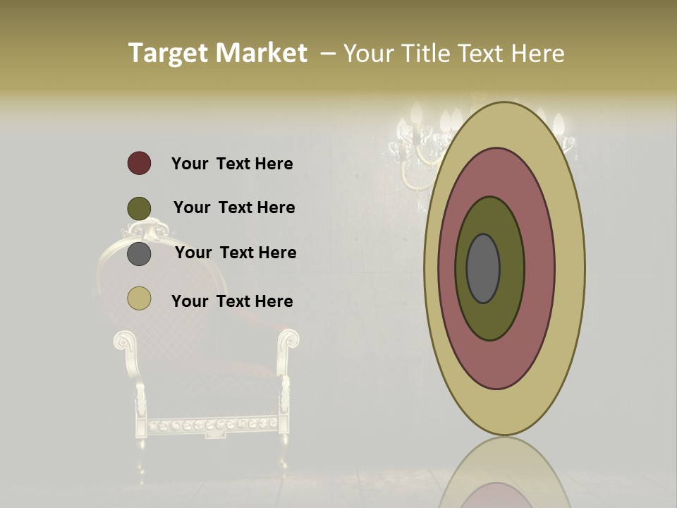 Stylish Pattern Gold PowerPoint Template