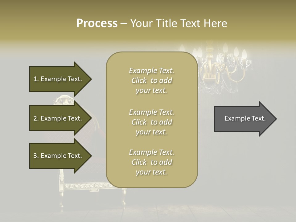 Stylish Pattern Gold PowerPoint Template