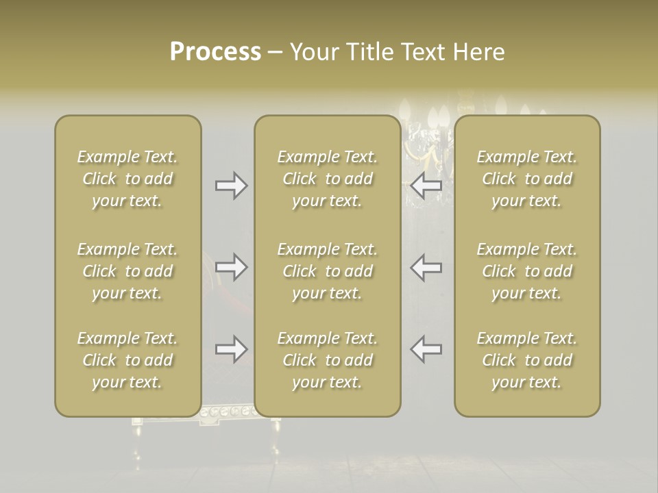 Stylish Pattern Gold PowerPoint Template