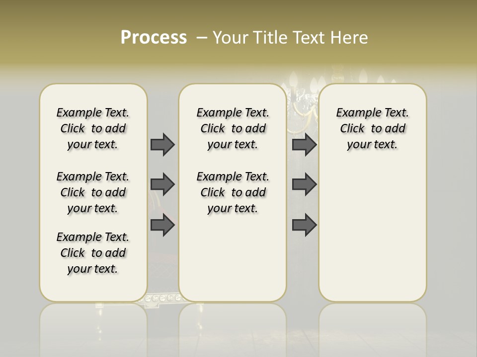 Stylish Pattern Gold PowerPoint Template