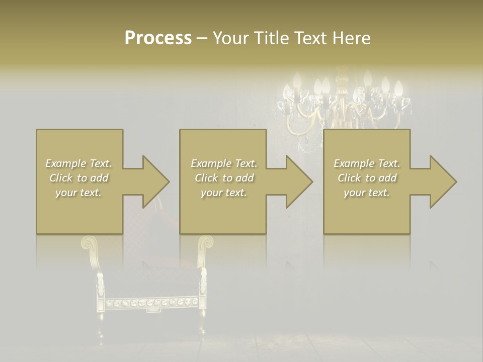 Stylish Pattern Gold PowerPoint Template