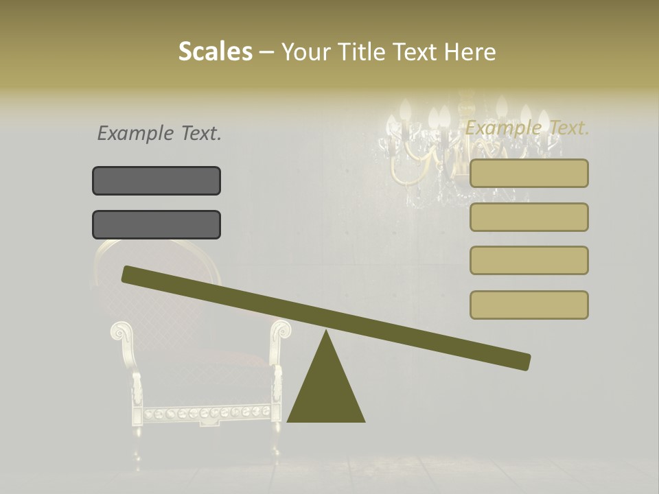 Stylish Pattern Gold PowerPoint Template