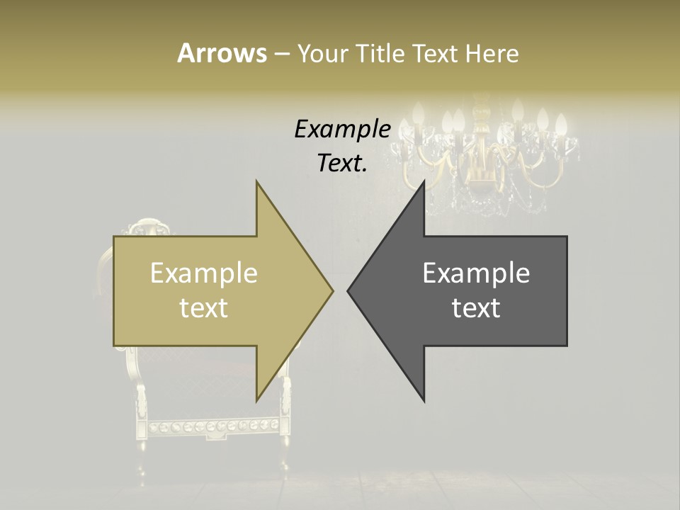 Stylish Pattern Gold PowerPoint Template