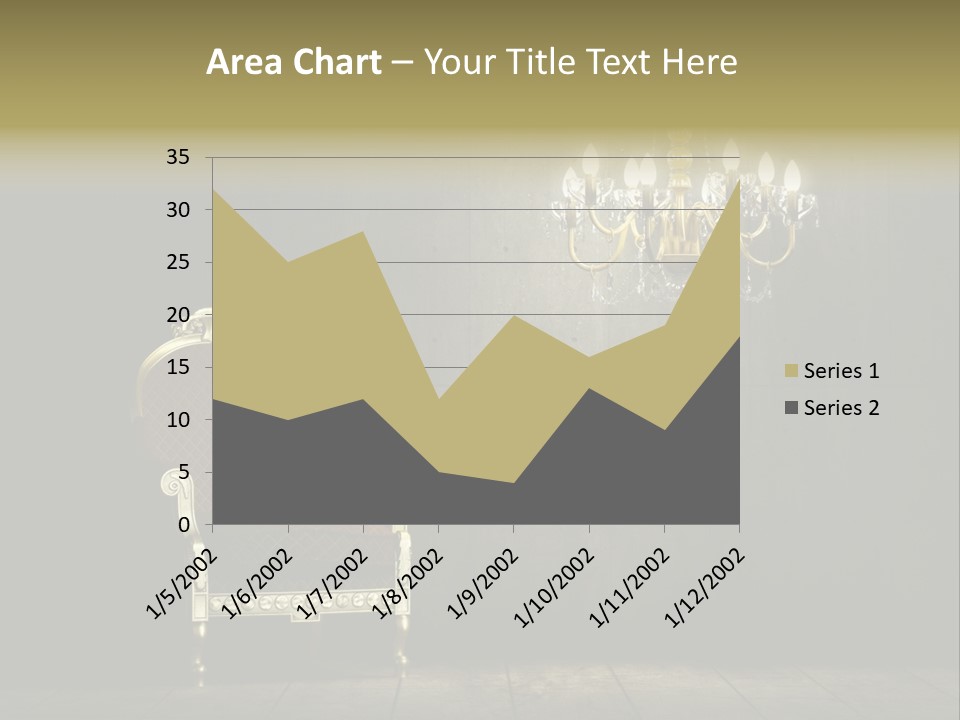 Stylish Pattern Gold PowerPoint Template