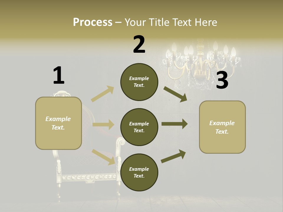 Stylish Pattern Gold PowerPoint Template