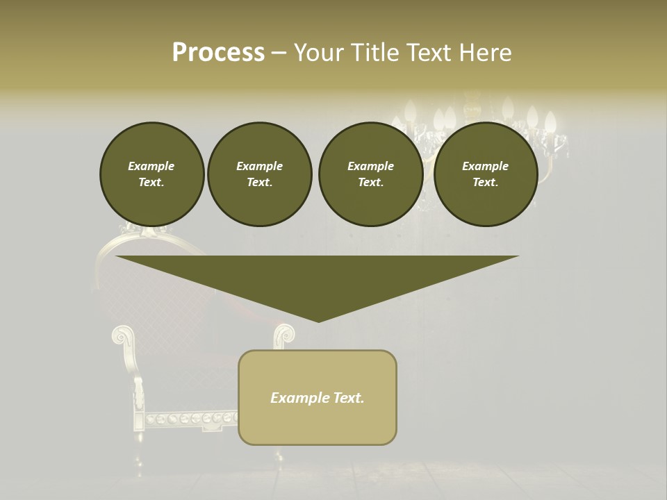 Stylish Pattern Gold PowerPoint Template