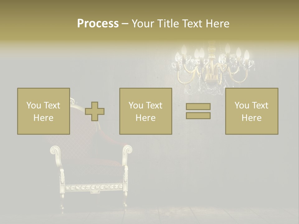 Stylish Pattern Gold PowerPoint Template