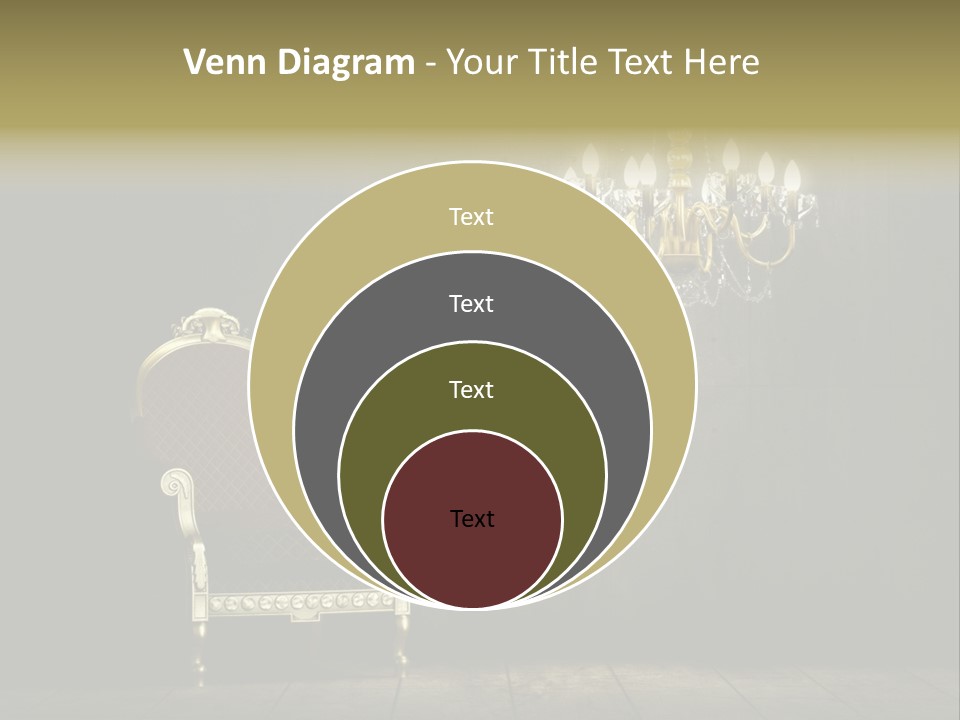 Stylish Pattern Gold PowerPoint Template