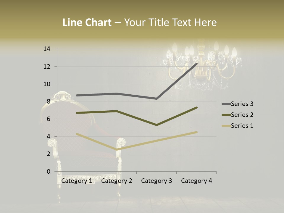 Stylish Pattern Gold PowerPoint Template