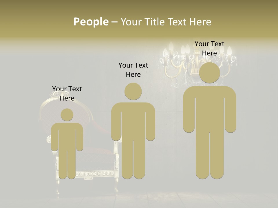 Stylish Pattern Gold PowerPoint Template