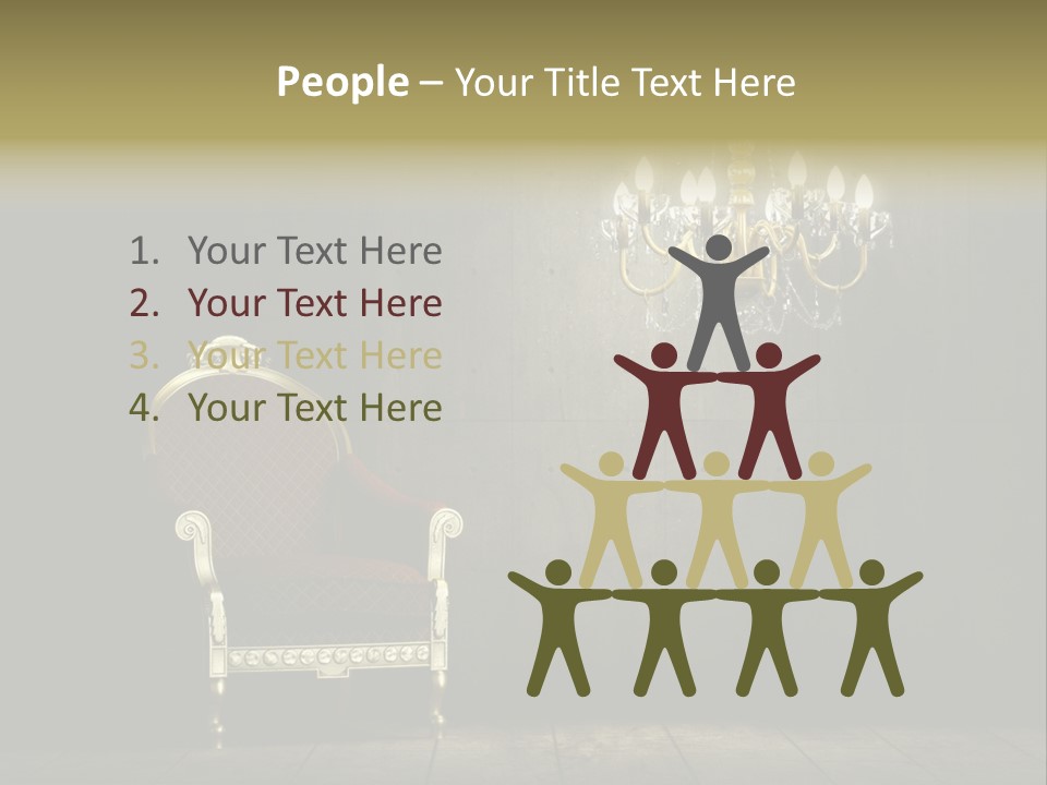 Stylish Pattern Gold PowerPoint Template