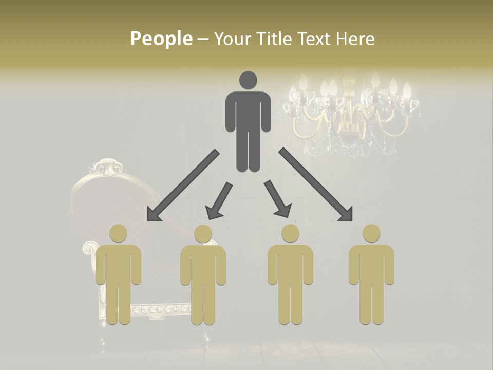 Stylish Pattern Gold PowerPoint Template