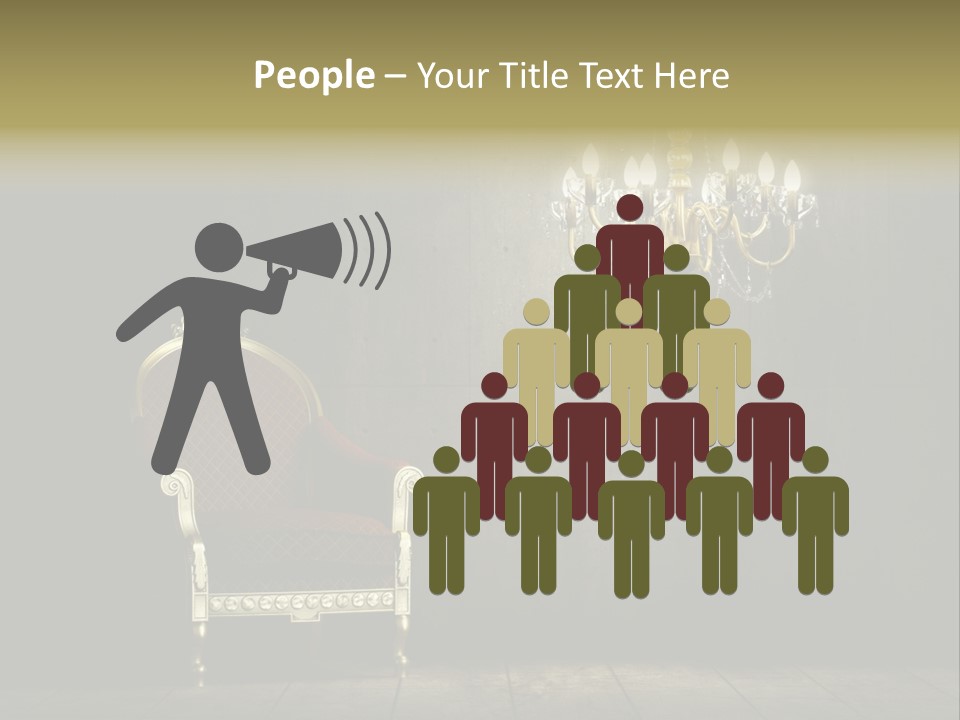 Stylish Pattern Gold PowerPoint Template