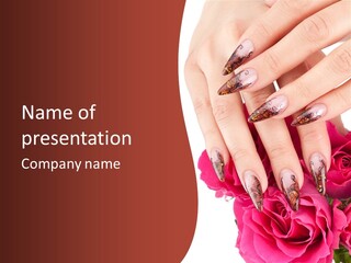 Purity French Nail PowerPoint Template