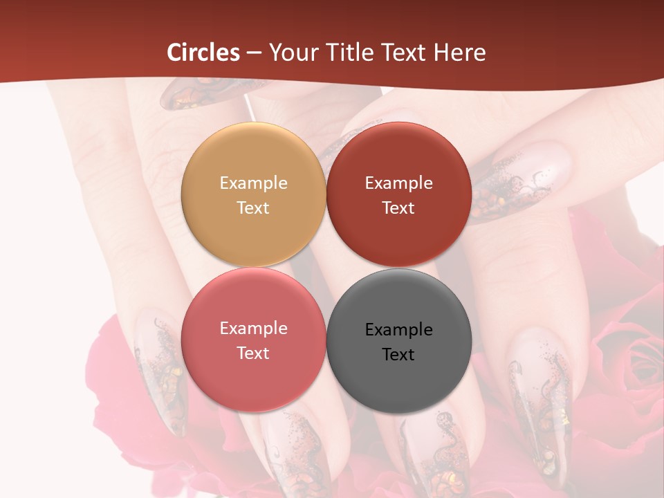 Purity French Nail PowerPoint Template