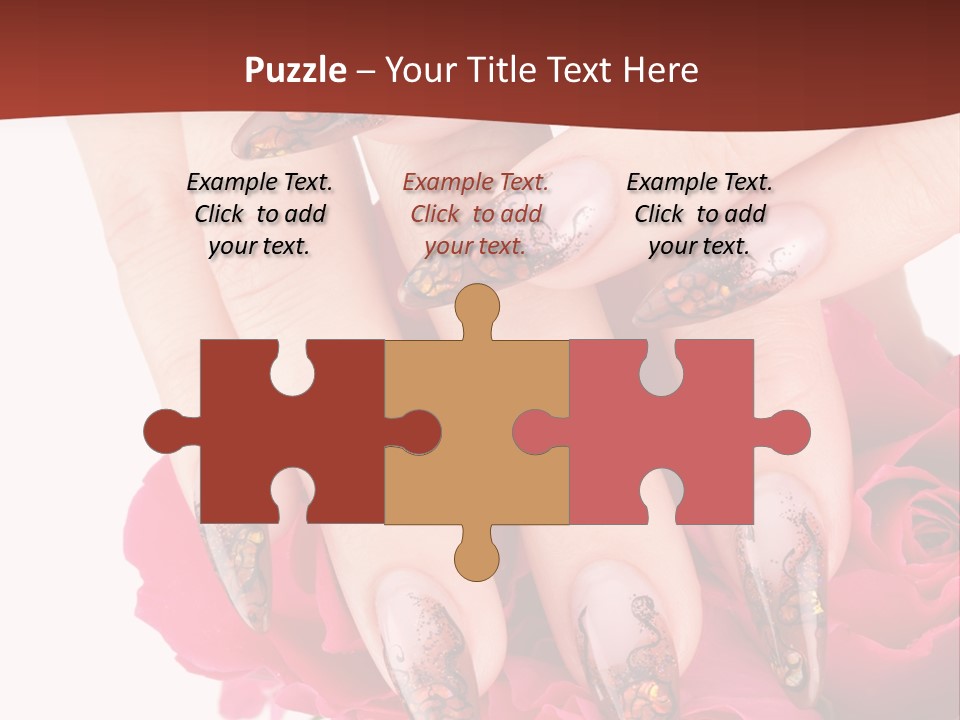 Purity French Nail PowerPoint Template