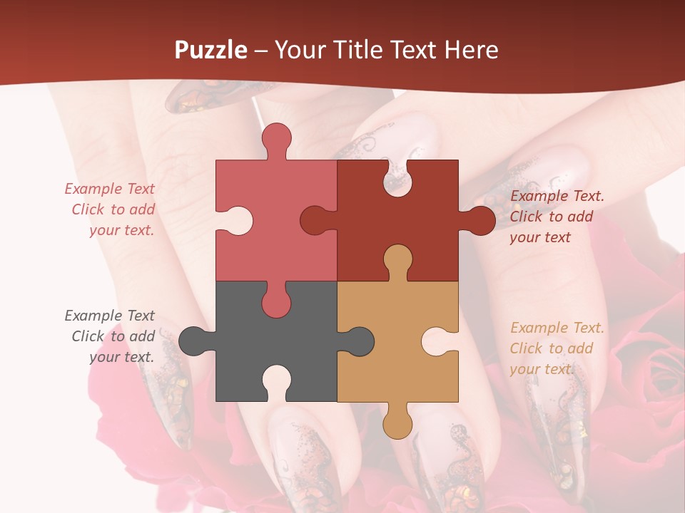 Purity French Nail PowerPoint Template