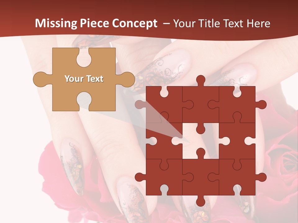 Purity French Nail PowerPoint Template