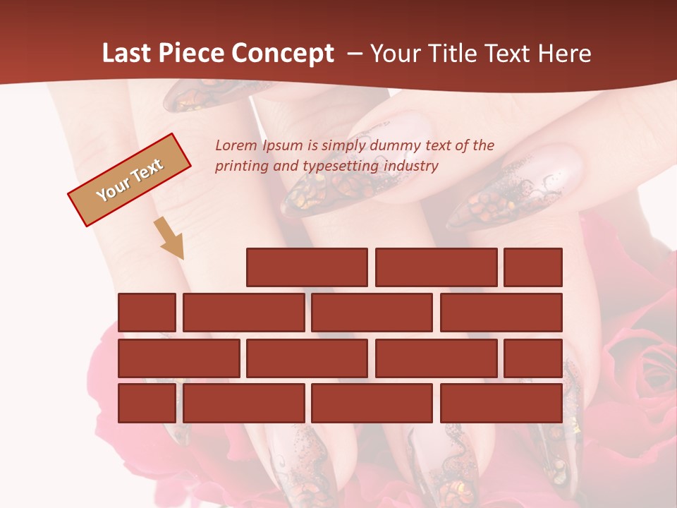 Purity French Nail PowerPoint Template