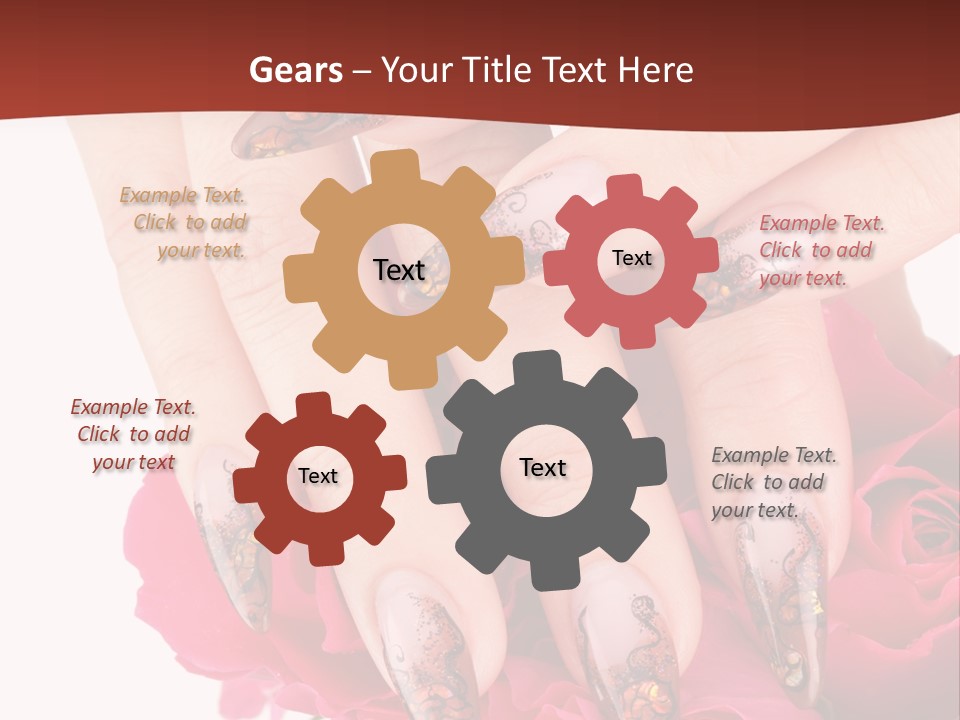 Purity French Nail PowerPoint Template