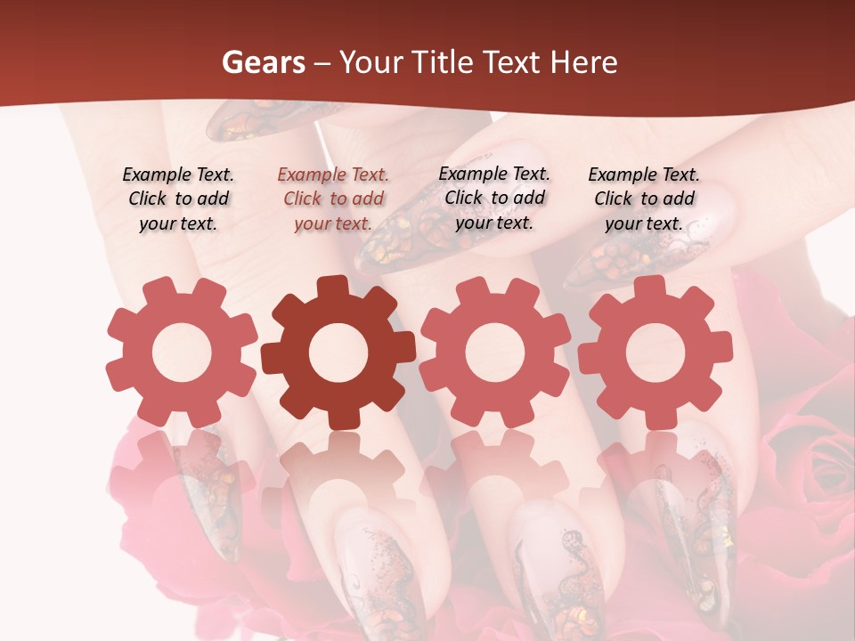 Purity French Nail PowerPoint Template