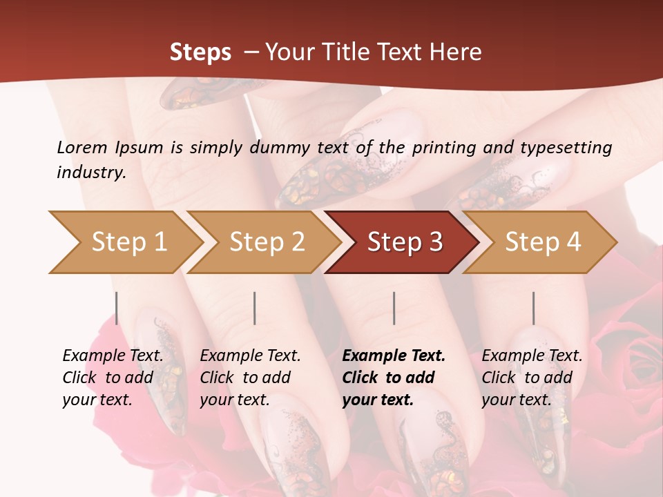 Purity French Nail PowerPoint Template