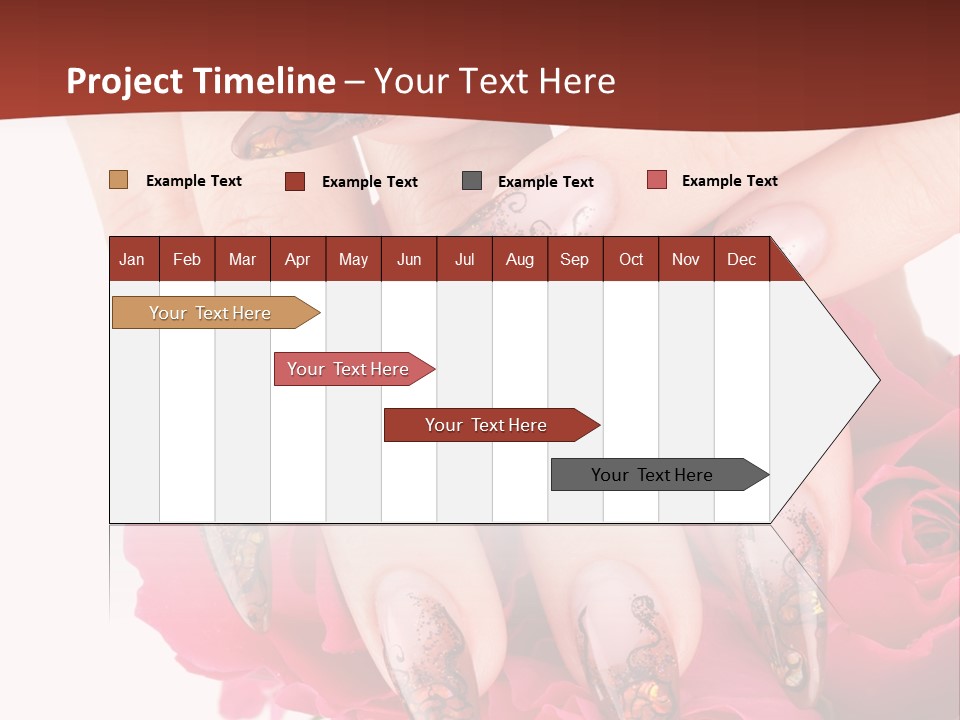 Purity French Nail PowerPoint Template