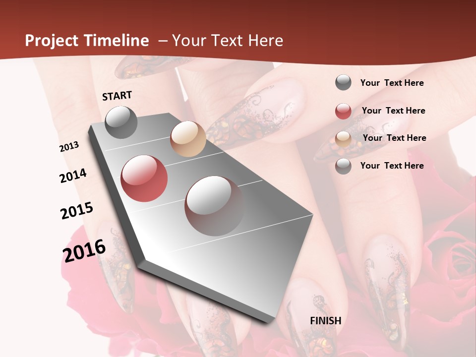 Purity French Nail PowerPoint Template