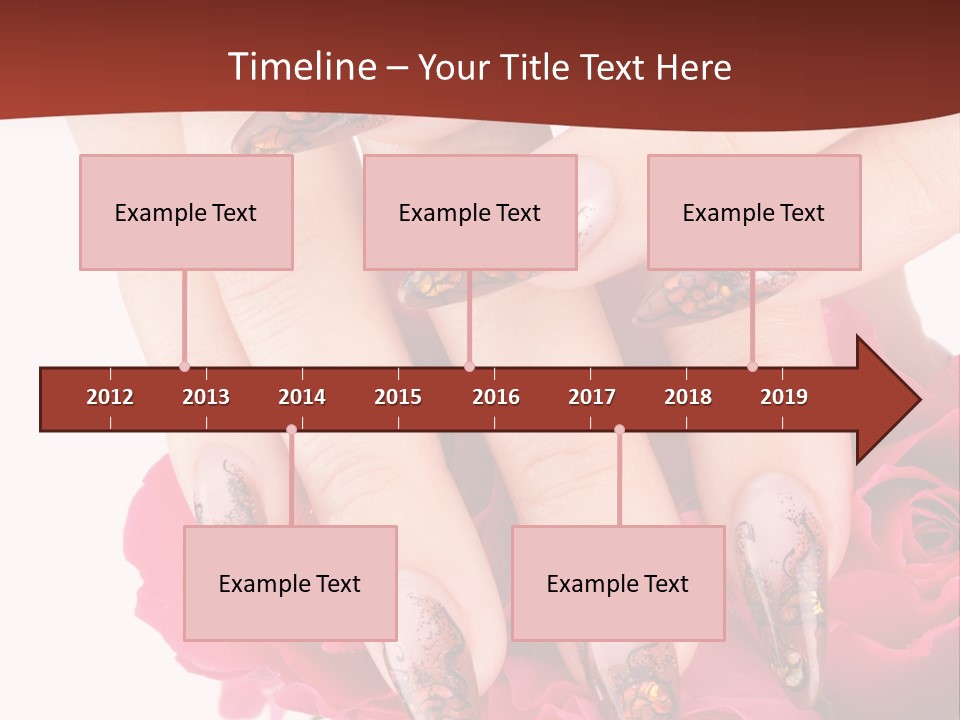 Purity French Nail PowerPoint Template